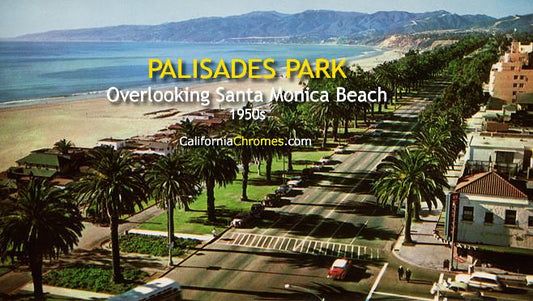 Palisades Park, Overlooking Santa Monica Beach, c.1950s