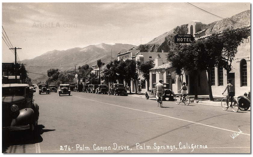 Palm Canyon Drive, Palm Springs, 1940s