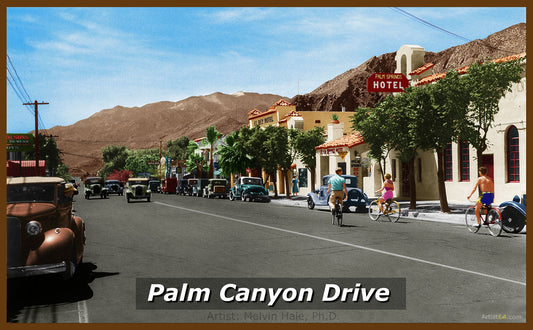 Palm Canyon Drive, Palm Springs, 1940s