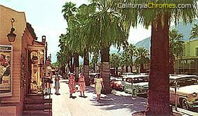 Shoppers on Palm Canyon Drive c.1960