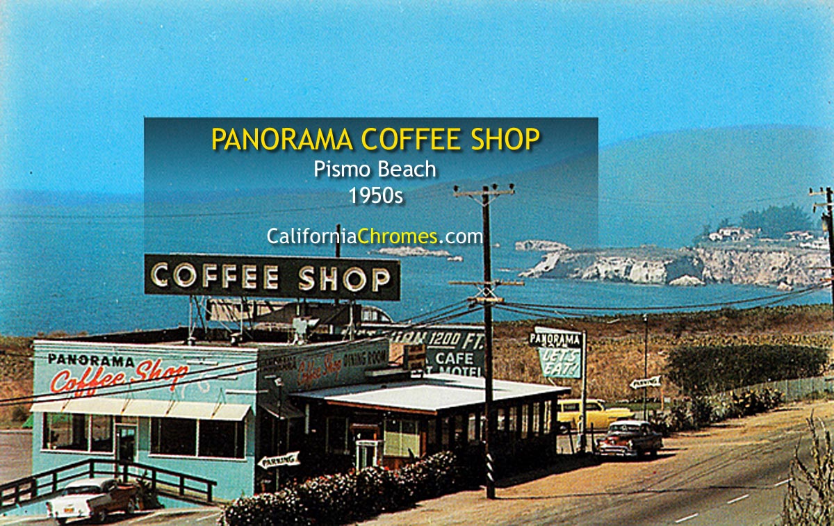 PANORAMA COFFEE SHOP - PISMO BEACH, California 1950s