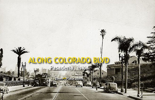 Along Colorado Blvd., Pasadena c.1940s