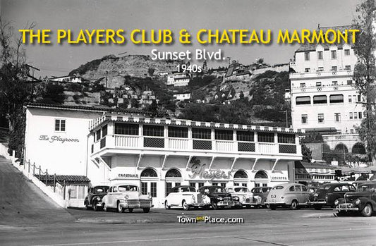 The Players Club & Chateau Marmont, Sunset Blvd., Hollywood, 1940s