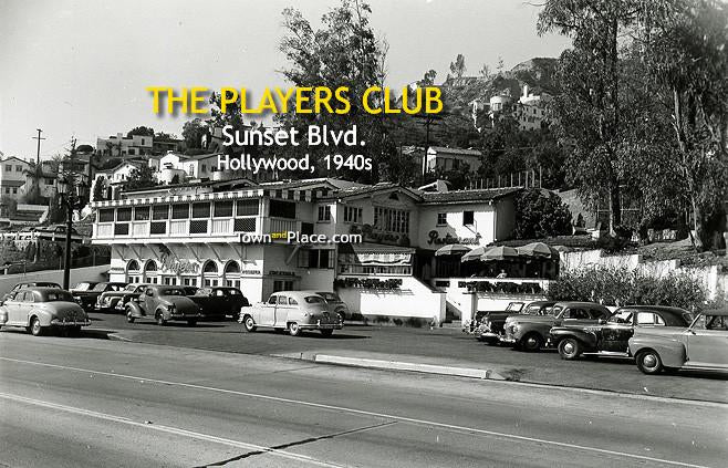 The Player's Club, Sunset Blvd., Hollywood, 1940s