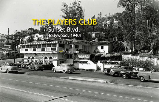 The Player's Club, Sunset Blvd., Hollywood, 1940s