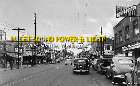Puget Sound, Power & Light, West Seattle, 1940s