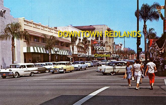 Looking East on State Street Redlands, c.1960