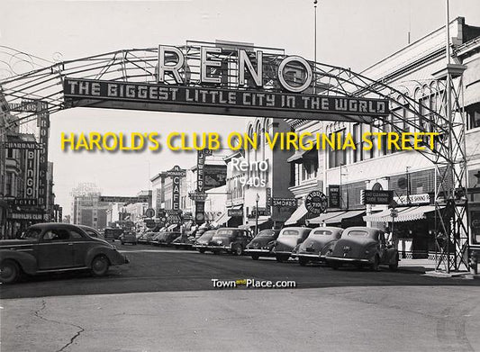 Harold's Club on Virginia Street, Reno, 1940s