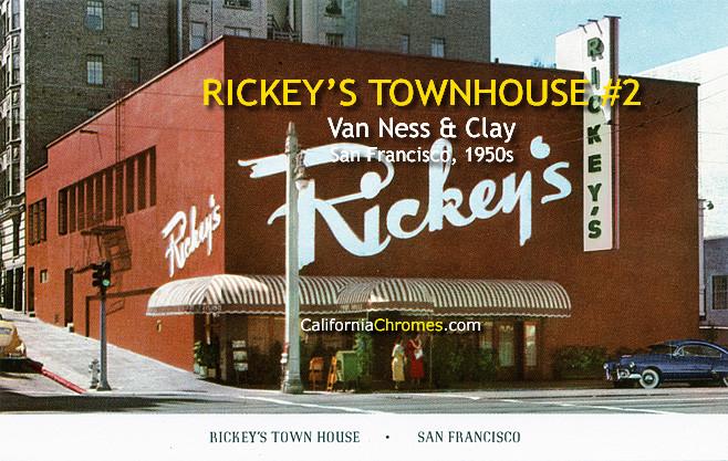 Rickey's Townhouse, San Francisco c1950s