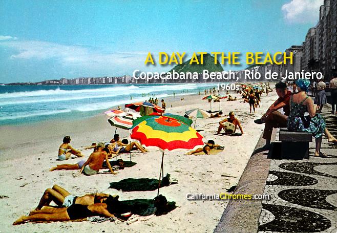 A Day at the Beach, Rio de Janeiro, Brazil c1960