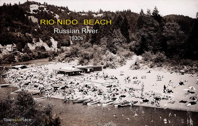 Rio Nido Beach, Russian River, 1930s