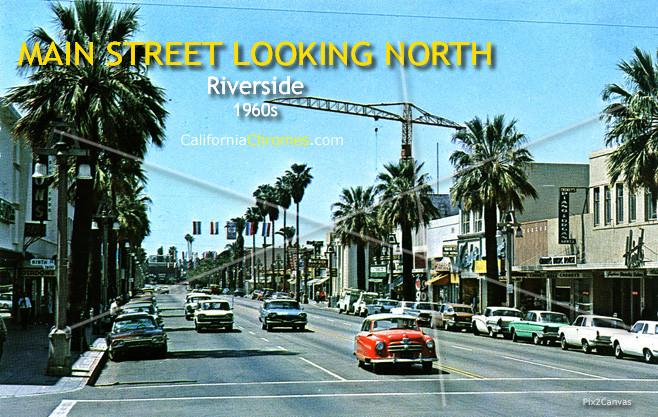 Main Street Looking North, Riverside, 1960s