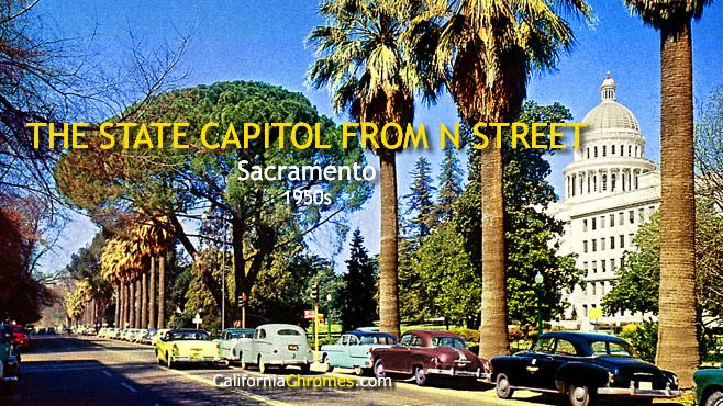 The State Capitol from N Street Sacramento, c.1955