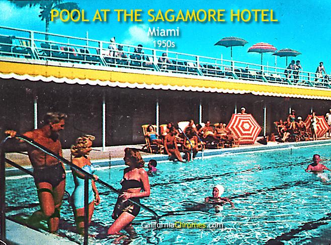 Pool at the Sagamore Hotel Miami, c.1955