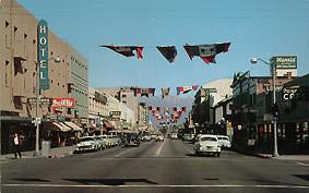 3rd & "F" Streets Looking East San Bernardino, c.1955