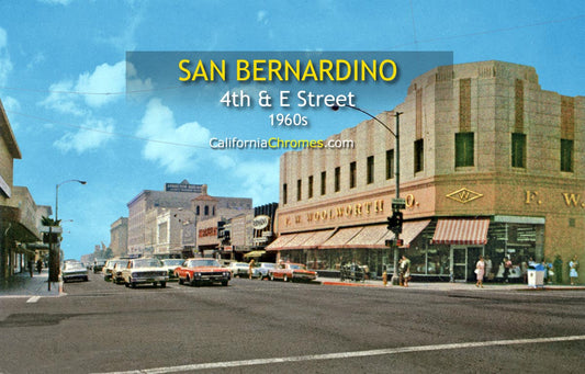 SAN BERNARDINO, California - 4th and "E" Streets