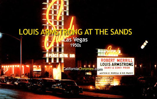 Louis Armstrong at the Sands, Las Vegas  c1950s