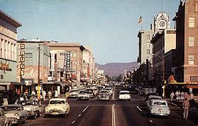 Looking East on Fourth Street Santa Ana, c.1960