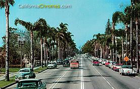 Looking North on Broadway Santa Ana, c.1960