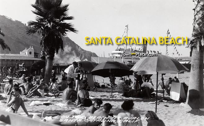 Santa Catalina Beach, Avalon c.1940s
