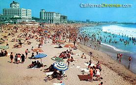 Santa Monica Beach, 1950s