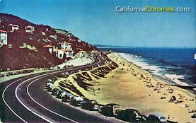 WOODIE AT SANTA MONICA BEACH CA c.1955