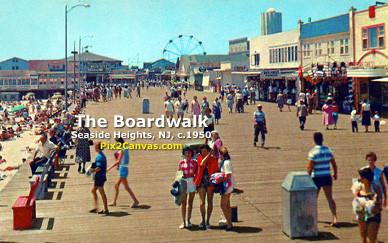 Seaside Heights, New Jersey, Boardwalk, 1950s