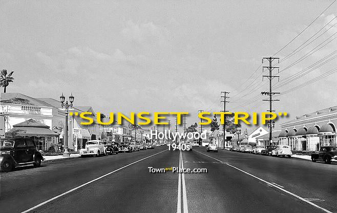 Sunset Strip, Hollywood, 1940s