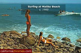 Watching the Surfers at Malibu c.1958
