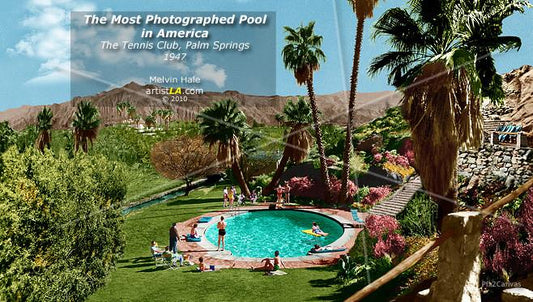 The Most Photographed Pool in America, Palm Springs, 1940s