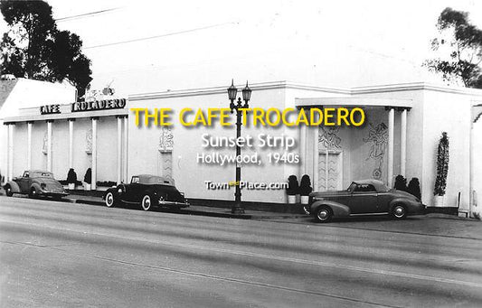 The Cafe Trocadero, Sunset Strip, Hollywood, 1940s