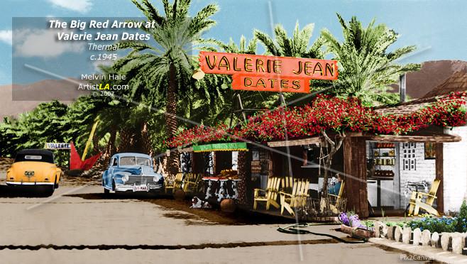 The Big Red Arrow at Valerie Jean Dates, Thermal, 1940s