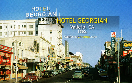 HOTEL GEORGIAN - VALLEJO, California 1950s