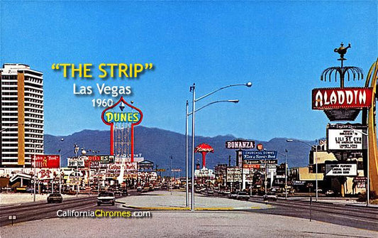 "The Strip" Las Vegas, 1960 canvas wall art