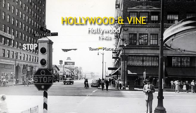 Hollywood and Vine, Hollywood, 1940s