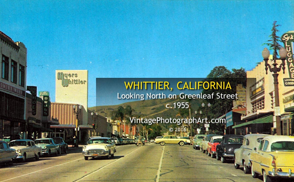 GREENLEAF STREET - Whittier, California 1950s