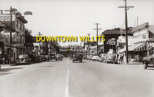 Downtown Willits, Mendocino County c. 1940s