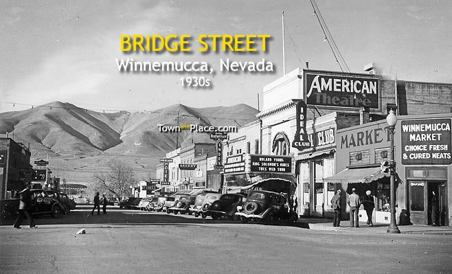 Bridge Street, Winnemucca, 1940s
