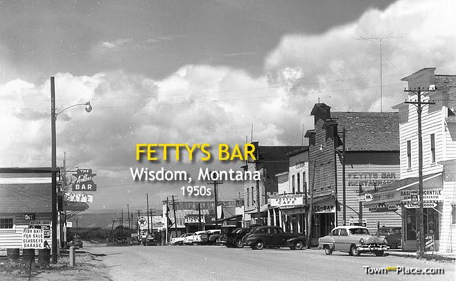 Fetty's Bar, Wisdom, Montana, 1950s